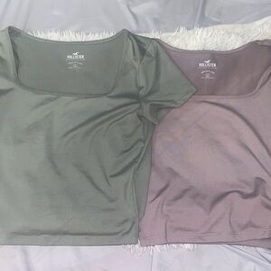 Hollister cropped shirt bundle